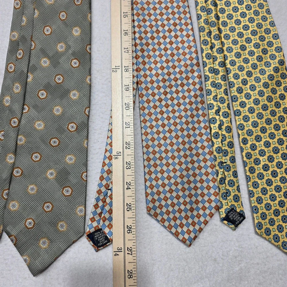 Gap Necktie‎ Lot 4 Mens OS Multicolor Silk Patterned Floral Geometric Ladybug